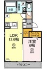 ティーグル 1LDKの間取り