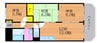 第３北村マンション 3LDKの間取り