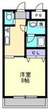 ハアラン一ノ宮 1Kの間取り