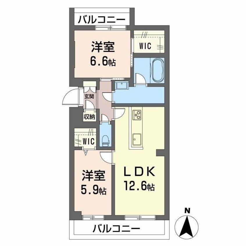 間取図 ヴィアソーレ
