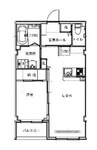 アミューセ北方四日市 1LDKの間取り