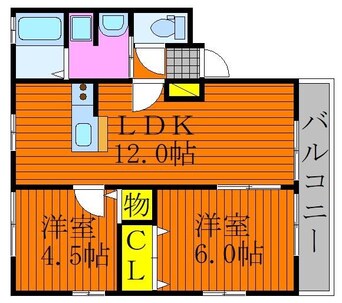 間取図 ロワジールⅠ