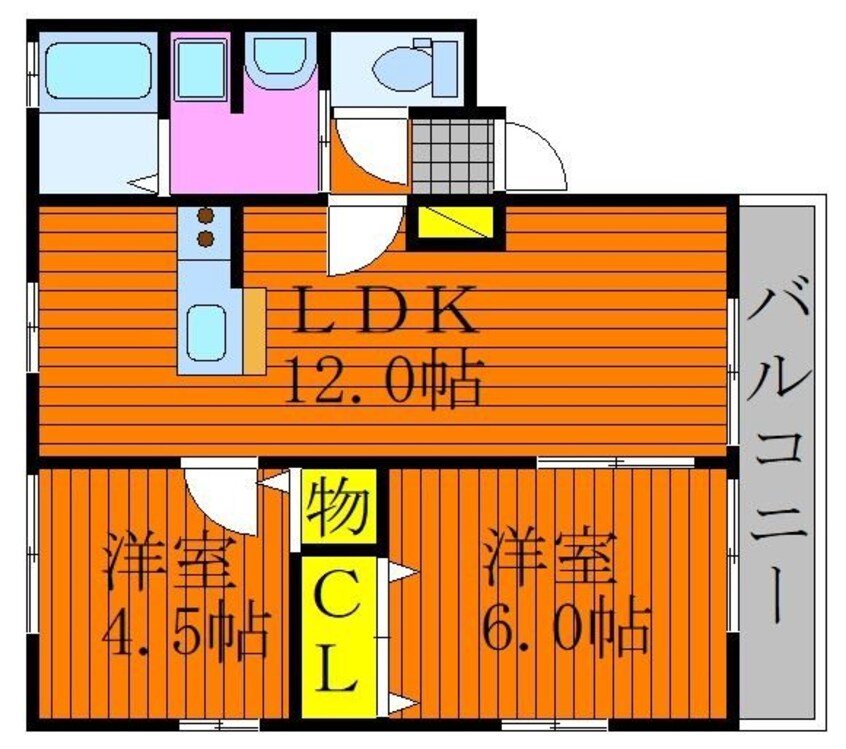 間取図 ロワジールⅠ