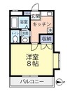 Createur 1Kの間取り