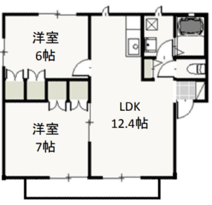 間取図 I.Mパルク　Ａ