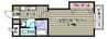 アンブシュール京橋 1Kの間取り