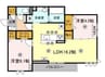 ESPELIA 2LDKの間取り