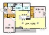ESPELIA 2LDKの間取り