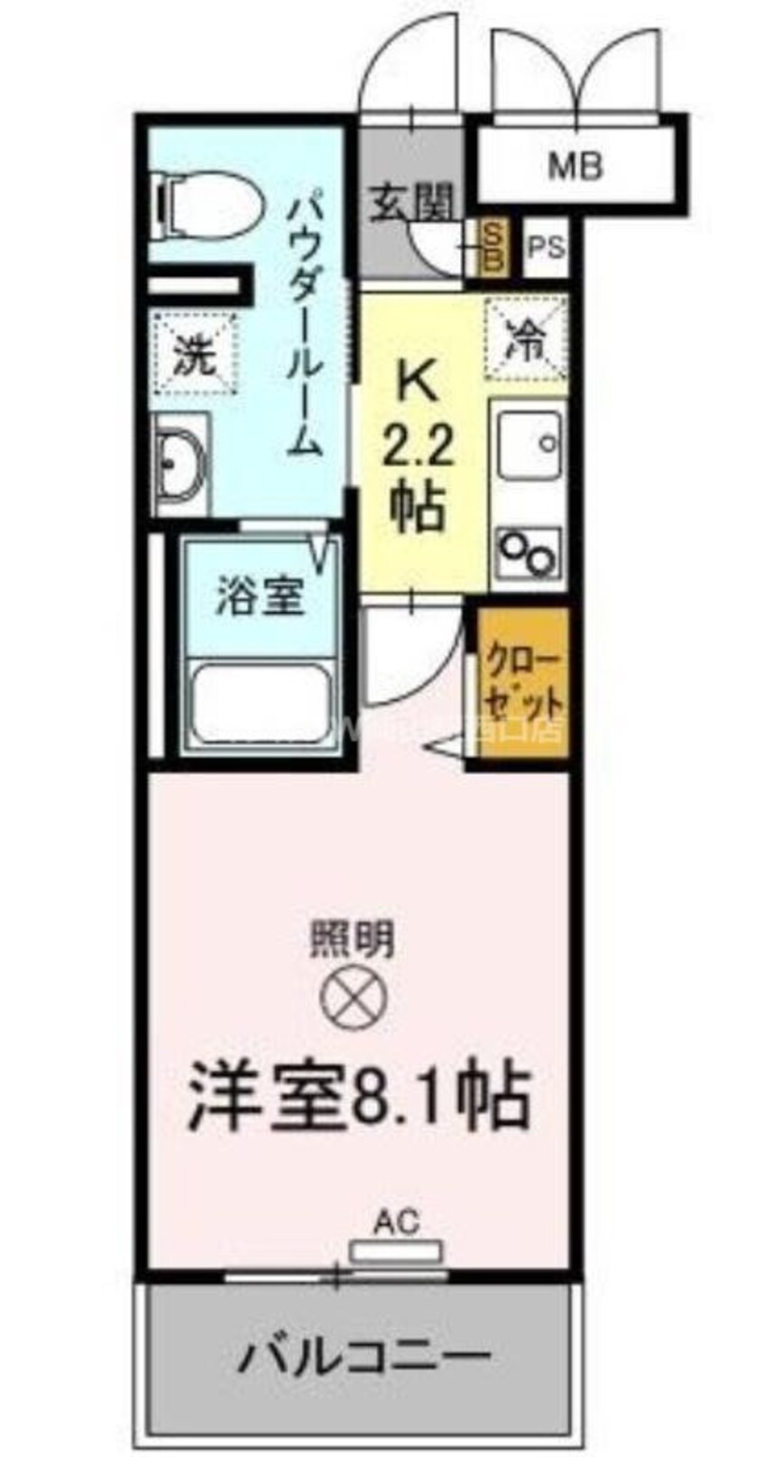 間取図 フォレスタ岡山医大南