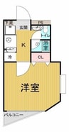 ピアシティ南方 1Kの間取り