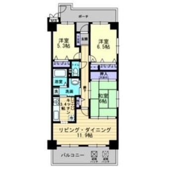 間取図 サーパス東島田