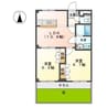 ブルーダイヤモンド 2LDKの間取り