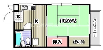 間取図 コーポ・オークC棟