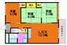 キャステル新野 3LDKの間取り