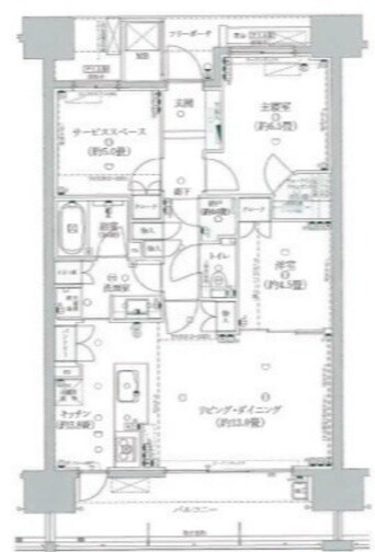 間取図 パークホームズ内山下イーステージ