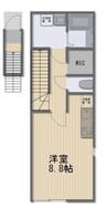 Irbis津島福居 1Rの間取り