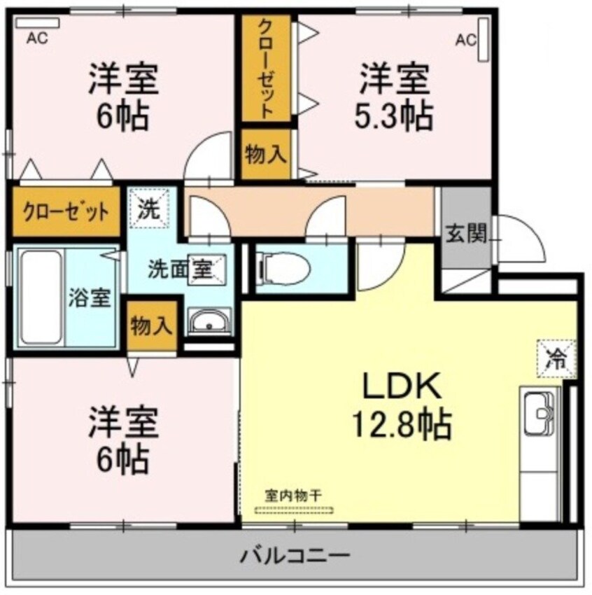 間取図 ラーバンコートⅡ番館