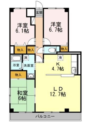 間取図 バイブリー・ヒル