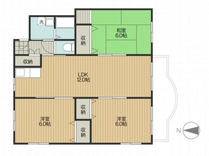 間取図 ガーデン津島Ⅱ号館