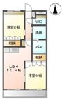 ルミナス　コート 2LDKの間取り