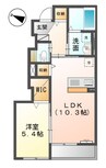 プレステージ　庭瀬 1LDKの間取り