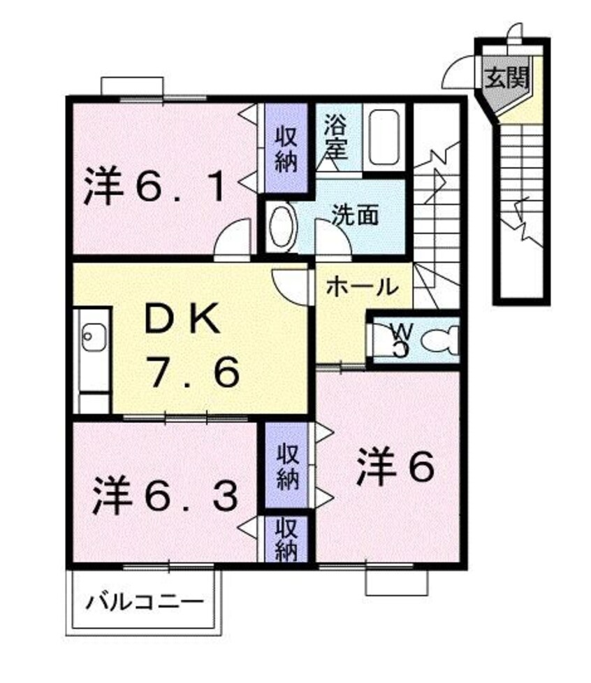 間取図 ベルフラワーⅢ
