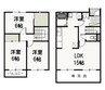 サニースクウェア津島B 3LDKの間取り