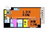 ブランシェ駅元町 1LDKの間取り