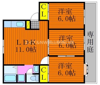 間取図 グリーンパーク西辛川Ｂ