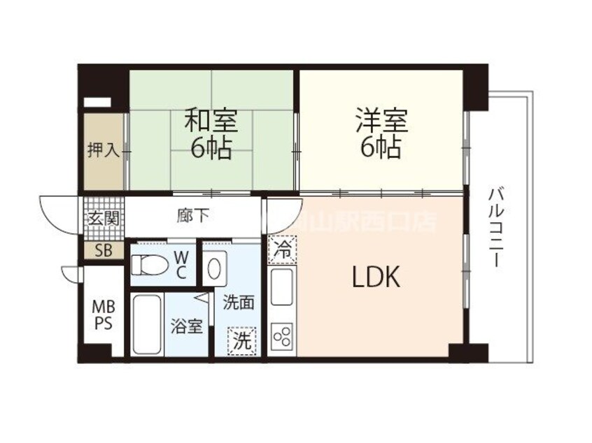 間取図 アンブシュール京橋