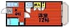 RuRu55 1Kの間取り