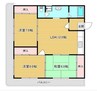 パークサイド伊島 3LDKの間取り