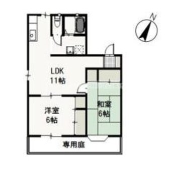 間取図 フォンテレオーネD棟