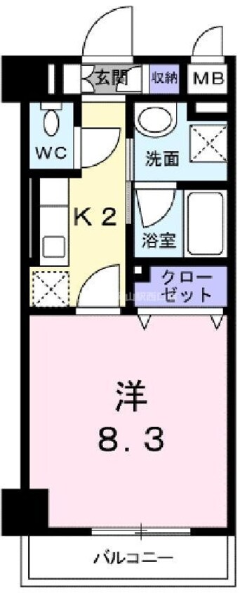 間取図 ラフィネ医大東