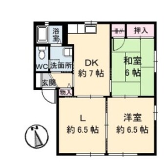 間取図 ソレアード高松　B棟