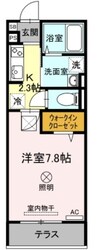 ルミナス大和町 1Kの間取り