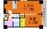 Arc Stage表町 1LDKの間取り