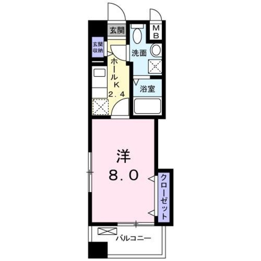 間取図 レジデンス下伊福　颯