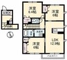 メゾン北方 3LDKの間取り