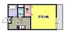 エクセレント伊福町 1Kの間取り