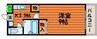 アクティハイム矢吹 1Kの間取り