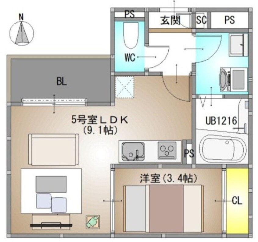 間取図 REGALEST 広瀬町