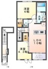 カーネガット 2LDKの間取り