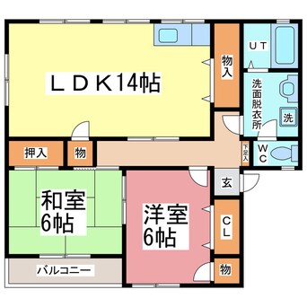 間取図 シティパークFK Ⅱ