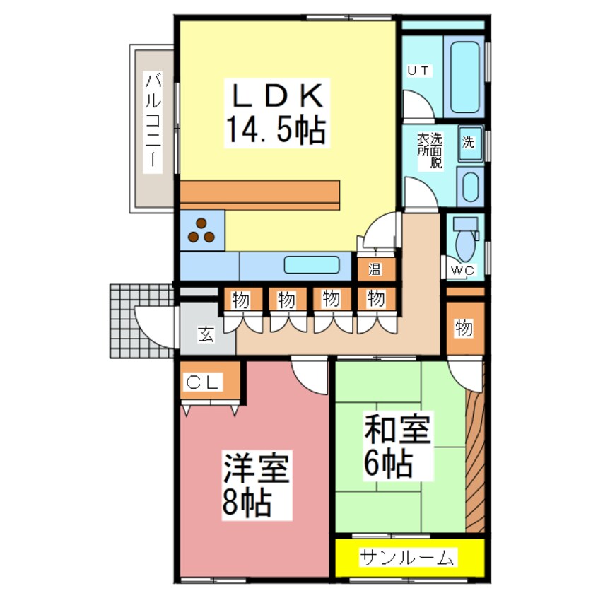 間取図 メゾン・ヴェルデュール