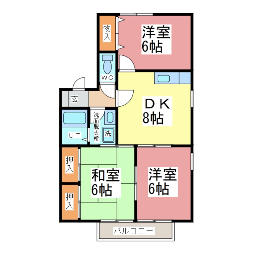 間取図 フェニックス江守　Ａ棟