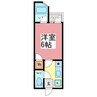 リネンハイツ 1Kの間取り