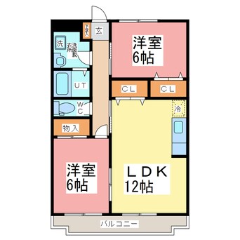 間取図 パーク　マリッチ