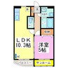 プルミエヴィラ 1LDKの間取り