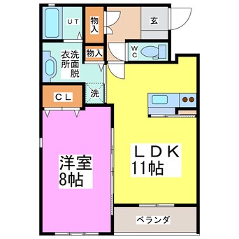 間取図 ラ・ぺジーブル